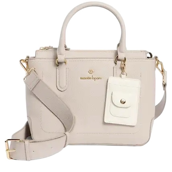 NEW Nanette Lepore Convertible Top Handle Satchel One Size PEARL - Picture 1 of 1